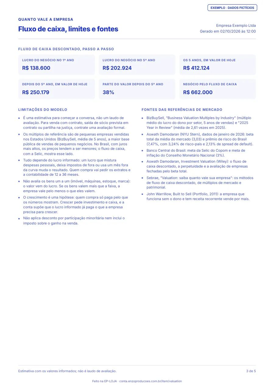 Página 3 do PDF de exemplo